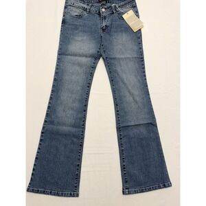 Beury Jeans Bootcut Jeans Womens 30 Blue Med Wash Low Rise Stretch 30x32 Denim